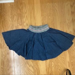 Dolce & Gabbana Pleated Denim Skirt in size 26